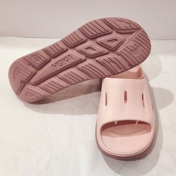 Hoka Ora Recovery 3 Cosmic Pearl Pink Comfort Slip on Slide Men's 12/ Women's 14 - Picture 5 of 6